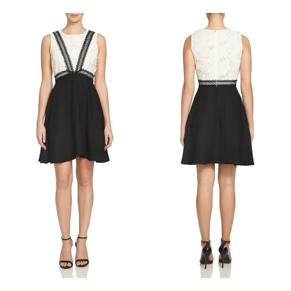 CeCe By Cynthia Steffe Colorblock Dress 8 - Picture 1 of 8